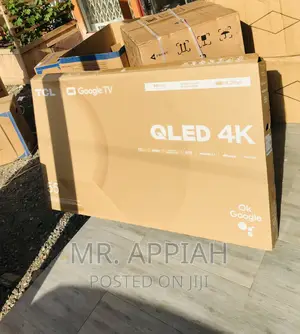 Highly Energy Saving TCL 55c645 55” Real Qled Tv(Black).