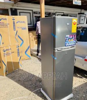Brand New Pearl PF-270 Ix Double Door Electric Fridge(Gray)