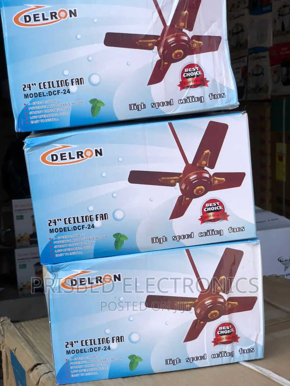 Delron 24" Ceiling Fan (Short Blade)