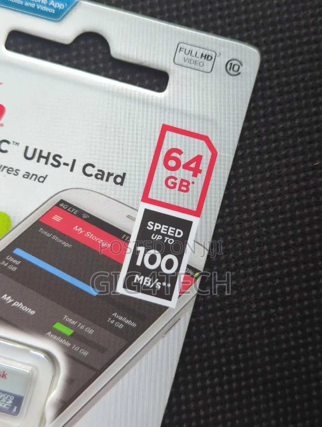 Sandisk Micro Sd Card 64gb 100mbps