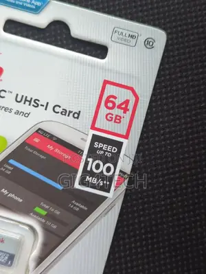Sandisk Micro Sd Card 64gb 100mbps