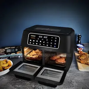 Tower Vizion 11L Dual Compartment Air Fryer Oven Black