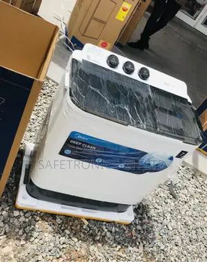 Topload Washingmachine 7kg Semiautomatic White/Red Midea