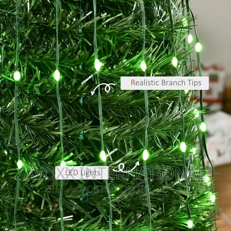 6FT Pre-Lit Christmas Tree, Multi-Color RGB LED Light
