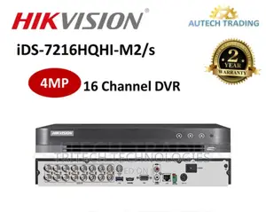 Hikvision 16ch DVR Acusense3k/5mp 2hddslot Ids-7216hqhi-M2/S