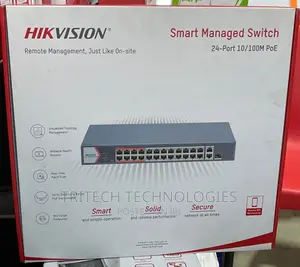 Hikvision 24 Port Managed Fast Ethernet Poe Switch + 1 SFP