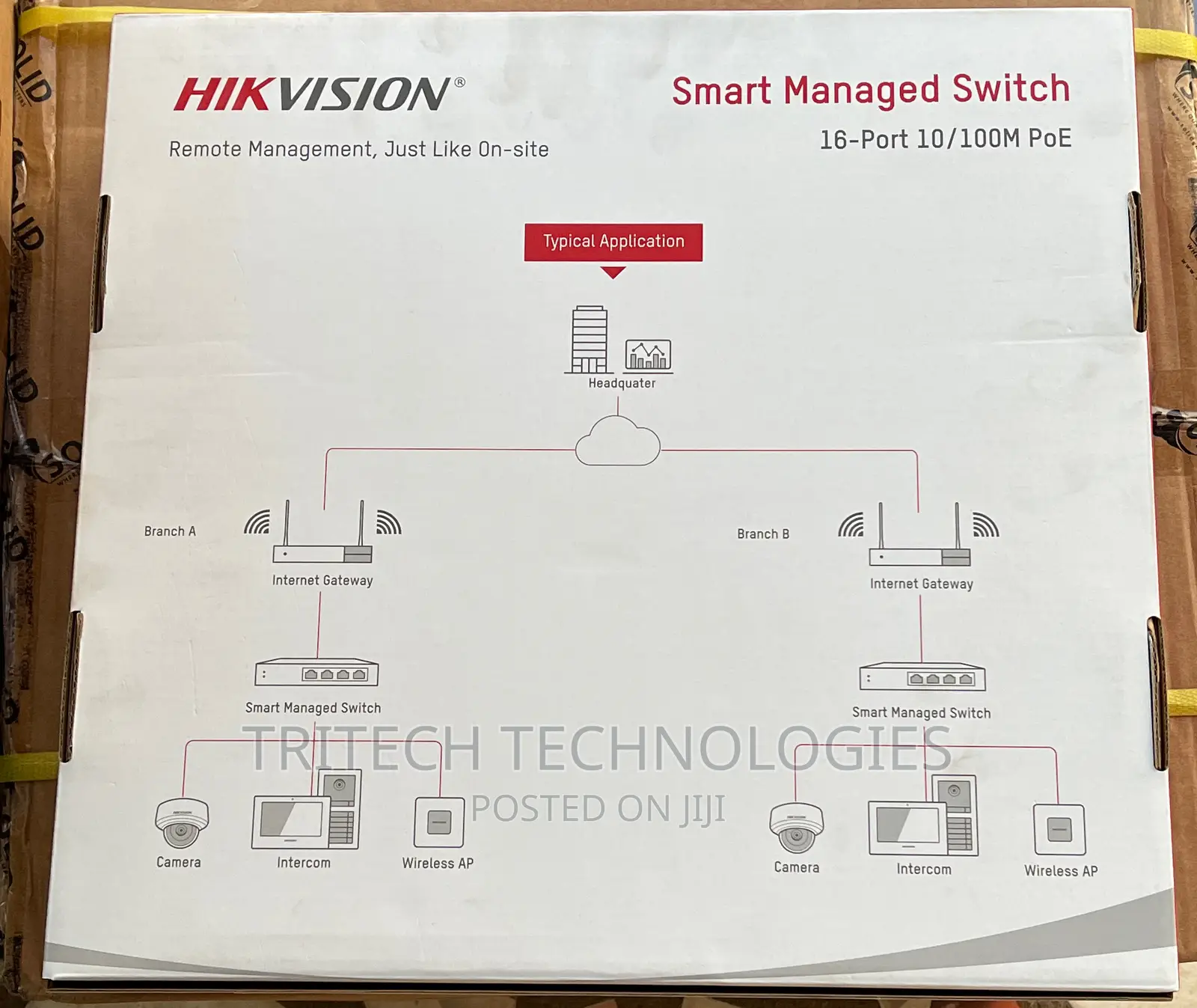 Hikvision 16port Fast Ethernet Managed Poe Switch +Sfp