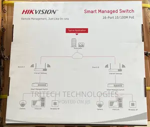 Hikvision 16port Fast Ethernet Managed Poe Switch +Sfp