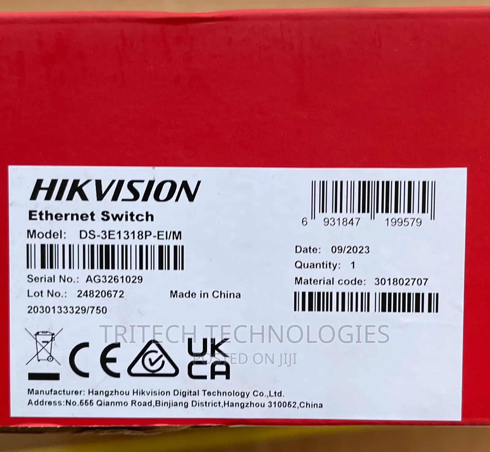 Hikvision 16port Fast Ethernet Managed Poe Switch +Sfp