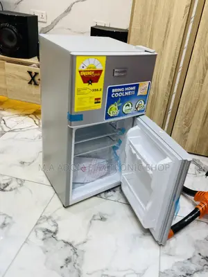 Fast Cooling Nasco Nasf2-120 2 Door Electric Fridge(Gray) 