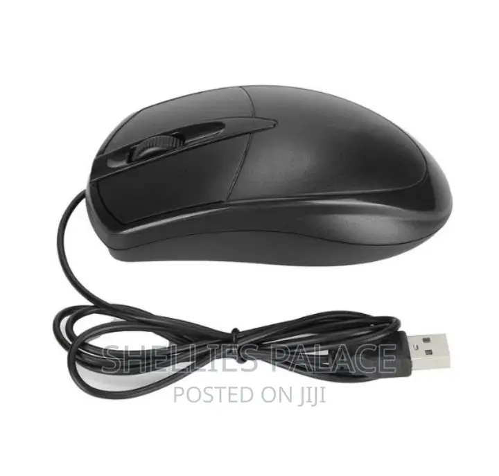 Capo Durable USB Wired Mouse Black