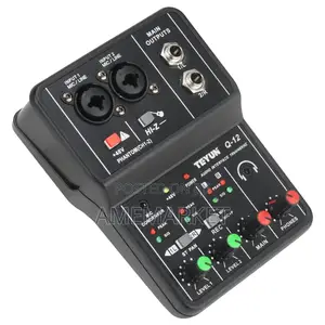 Audio Interface Guitar Studio Teyun Q-12 Record Sound Card Mixer