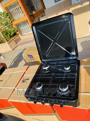 Free Standing Yucel Table Top 4 Gas Burner(Black).
