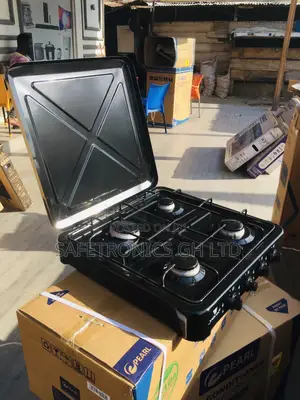 Quality Stove 4 Burner Gas Black Table Top 