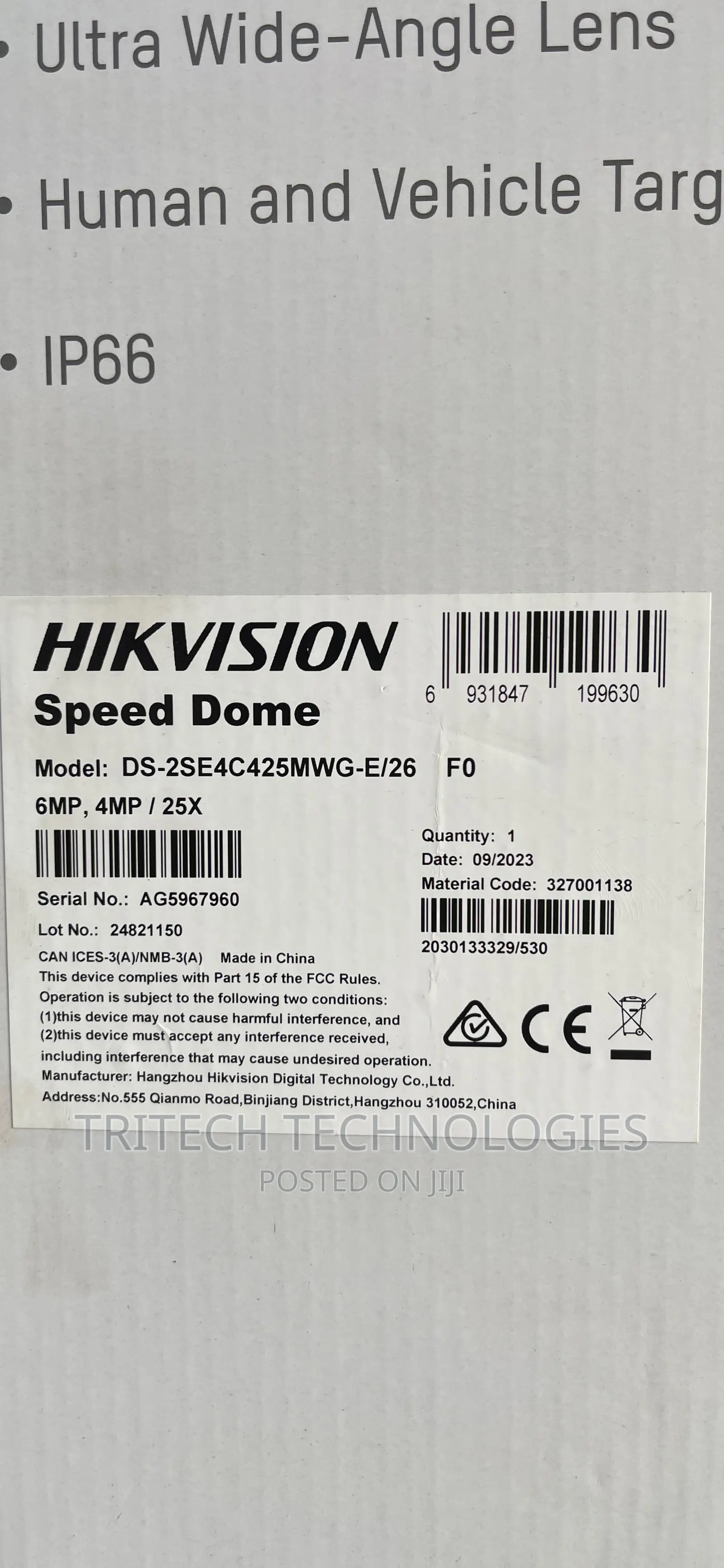 Hikvision Tandemvu PTZ Camera 6+4mp 25x Color Vu Panoramic