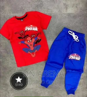 Boys Spider Man Top and Down