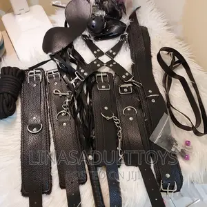 10 Pieces Bondage Set Black
