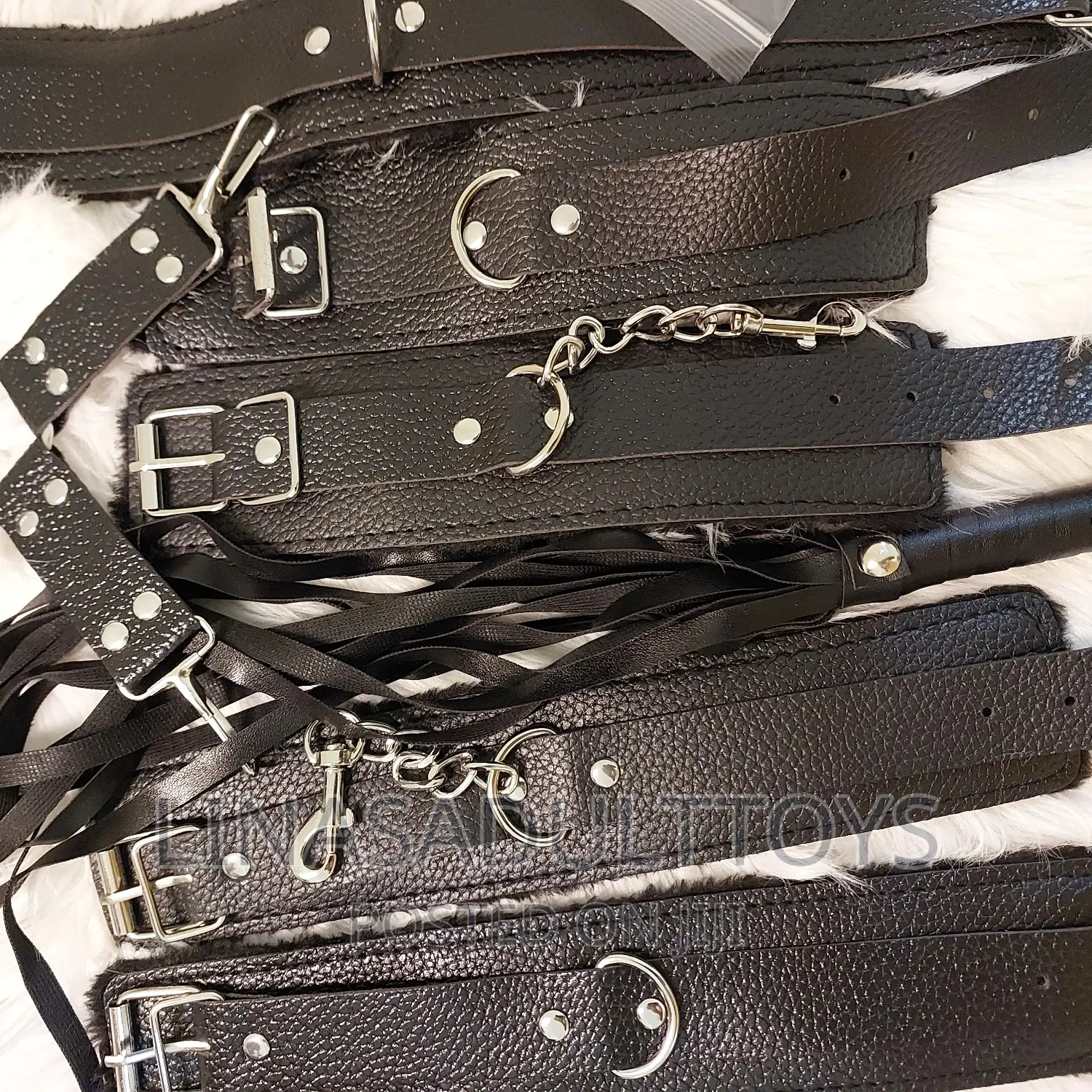 10 Pieces Bondage Set Black