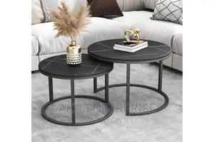 2 in 1 Marble Black Centre Table , Coffee Table