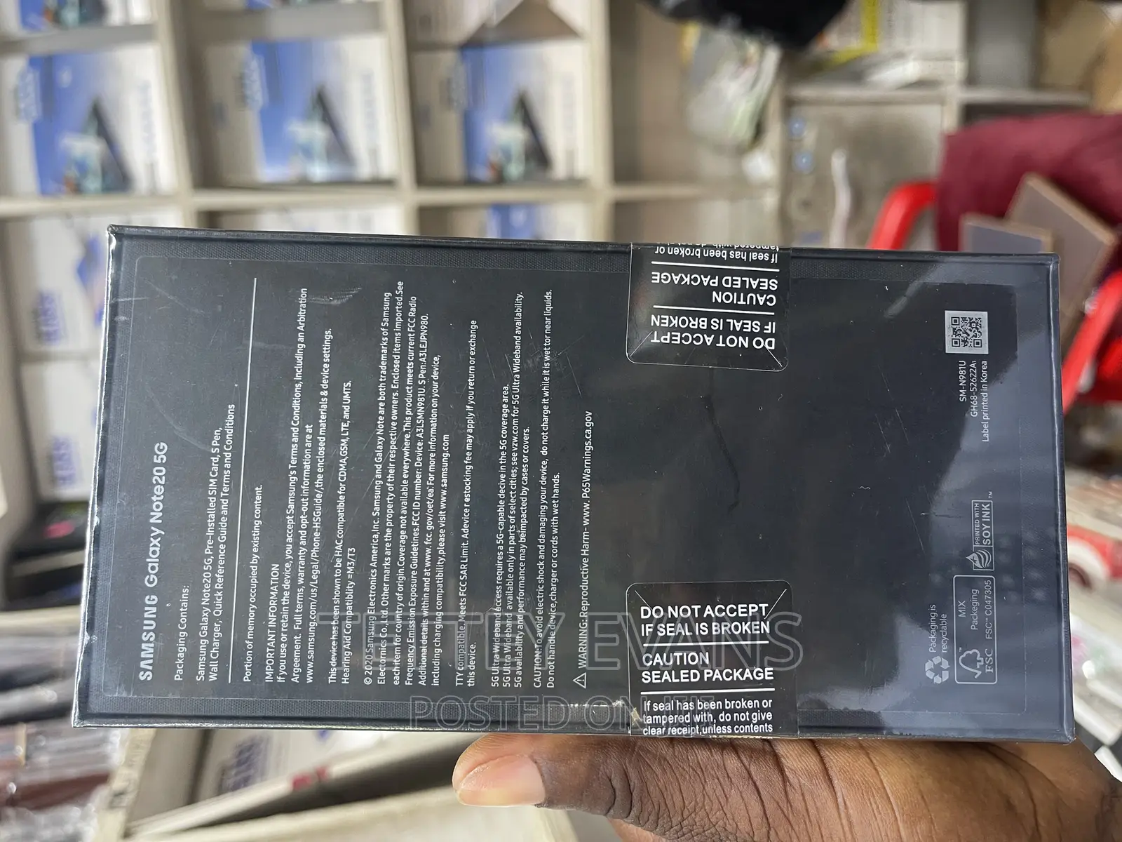 New Samsung Galaxy Note 20 5G 256 GB Black