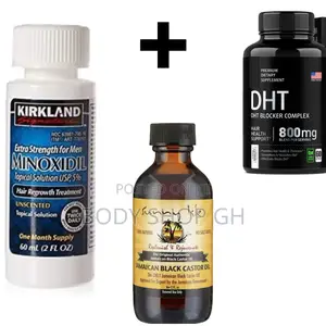 Kirkland Minoxidil + Castor Oil + DHT Blocker Hairline Pack