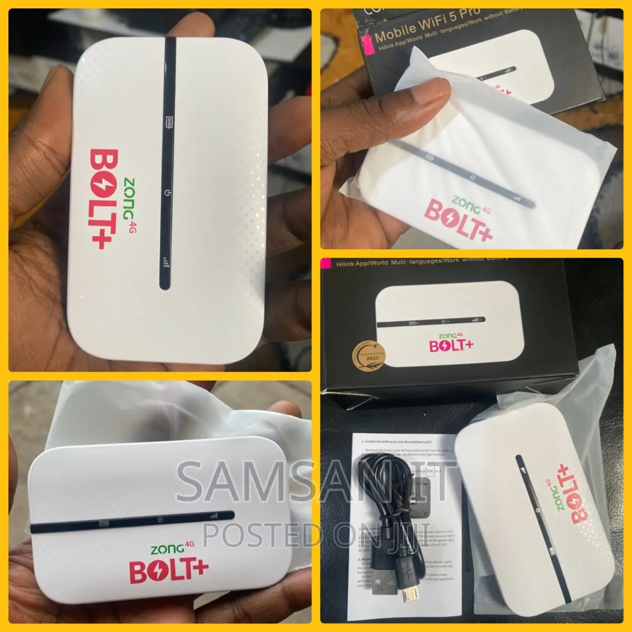 Universal Unlocked 4G LTE Bolt+ Mifi/ Wifi Modem Router