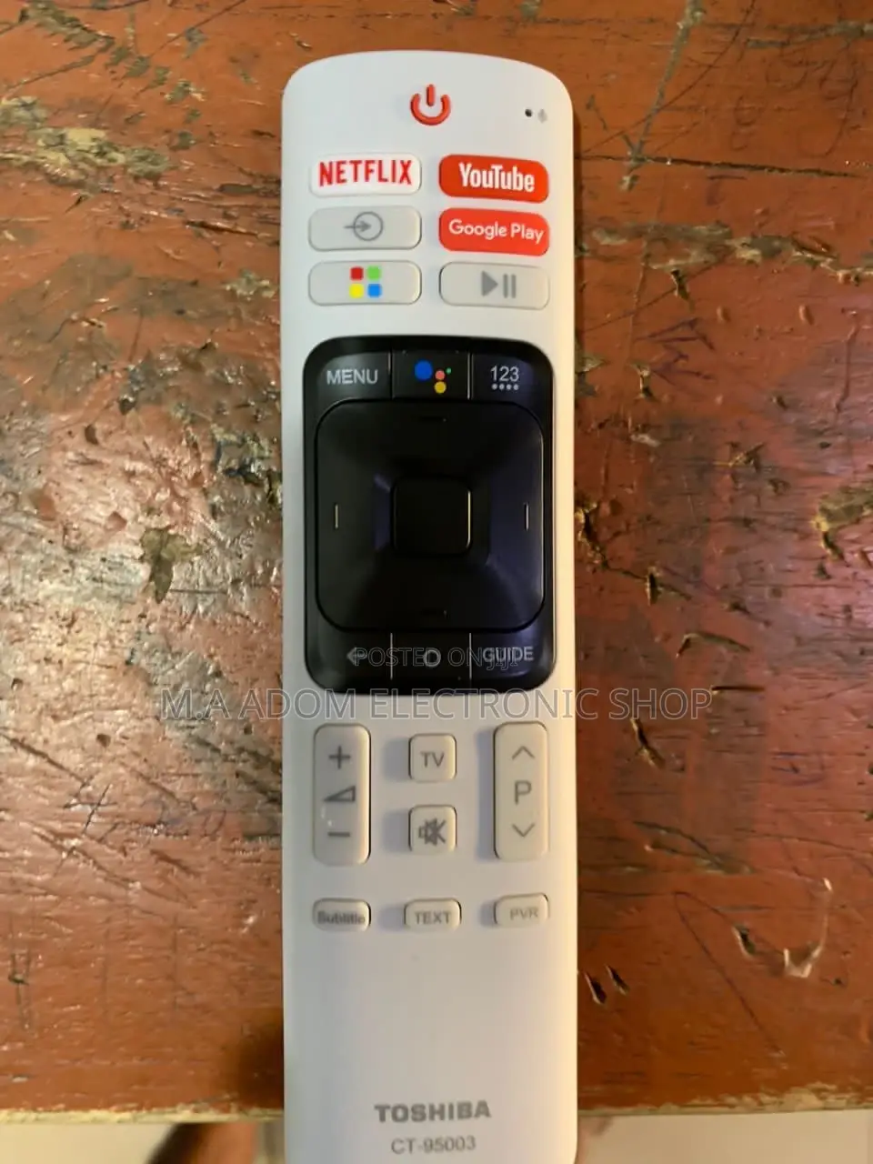 Original Toshiba Remote Control With Bluetooth Netflix 