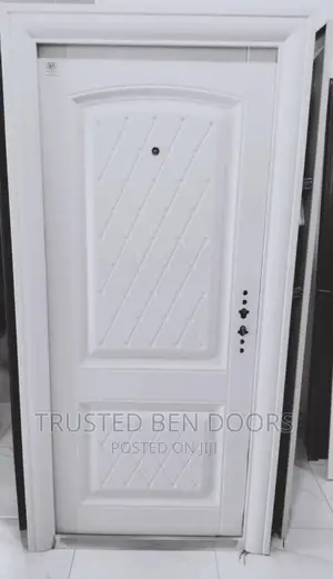 All White Paladin Turkish Security Doors With Accessories