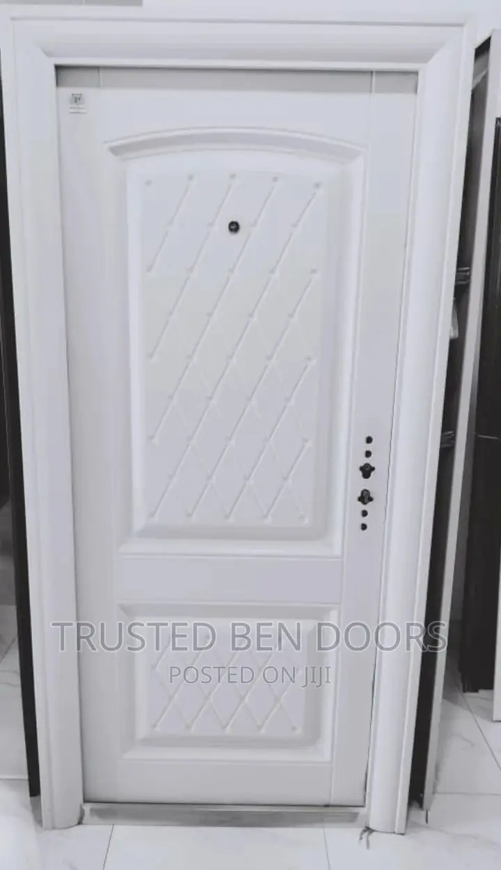 All White Paladin Turkish Security Doors With Accessories