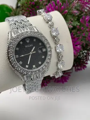 Iced Rolex Watch Set
