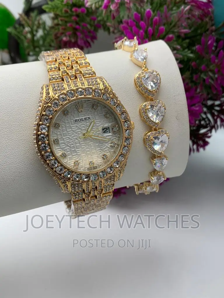 Iced Rolex Watch Set