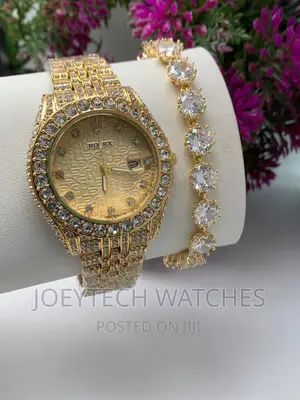 Iced Rolex Watch Set