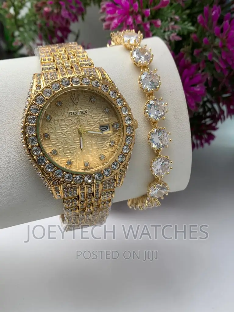 Iced Rolex Watch Set