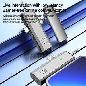 3in1 Double Wireless Microphone for Type-C iPhone 3.5mm Jack