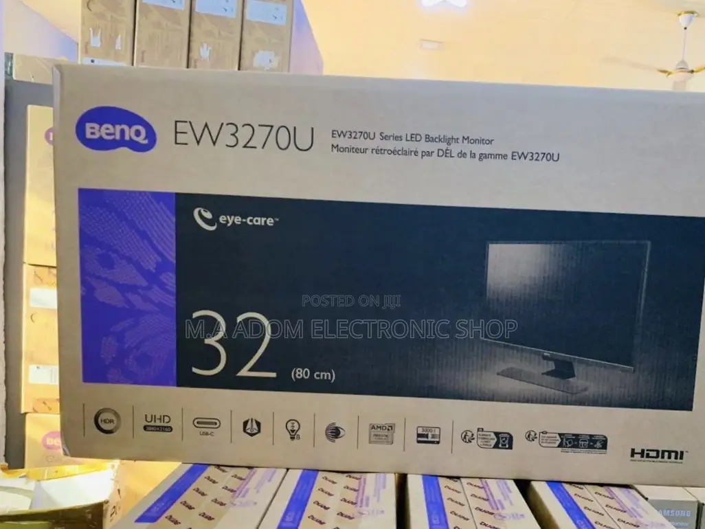 Brand New Benq 32” EW3270U Uhd Premium Monitor(Black)