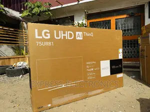 With a Magic Remote UHD Smart 75”UR81 LG Tv