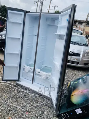 Unique TCL P520SBN Side by Side Electric Fridge(Gray) 