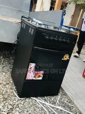 Black Volcano 3 Gas 50x50 Oven With Grill 1 Electric
