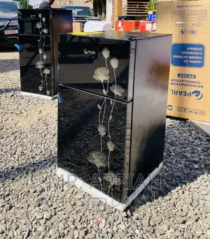 Original Pearl PF-10T Double Door Electric Fridge(Black).