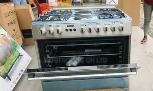 2 Electric Burner 4 Gas 60x90 Oven With Grill Ferre Glass