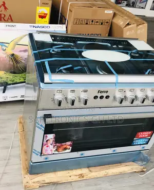 1 Electric 5 Gascooker Oven With Grill 60x90 Glass Lid Ferre