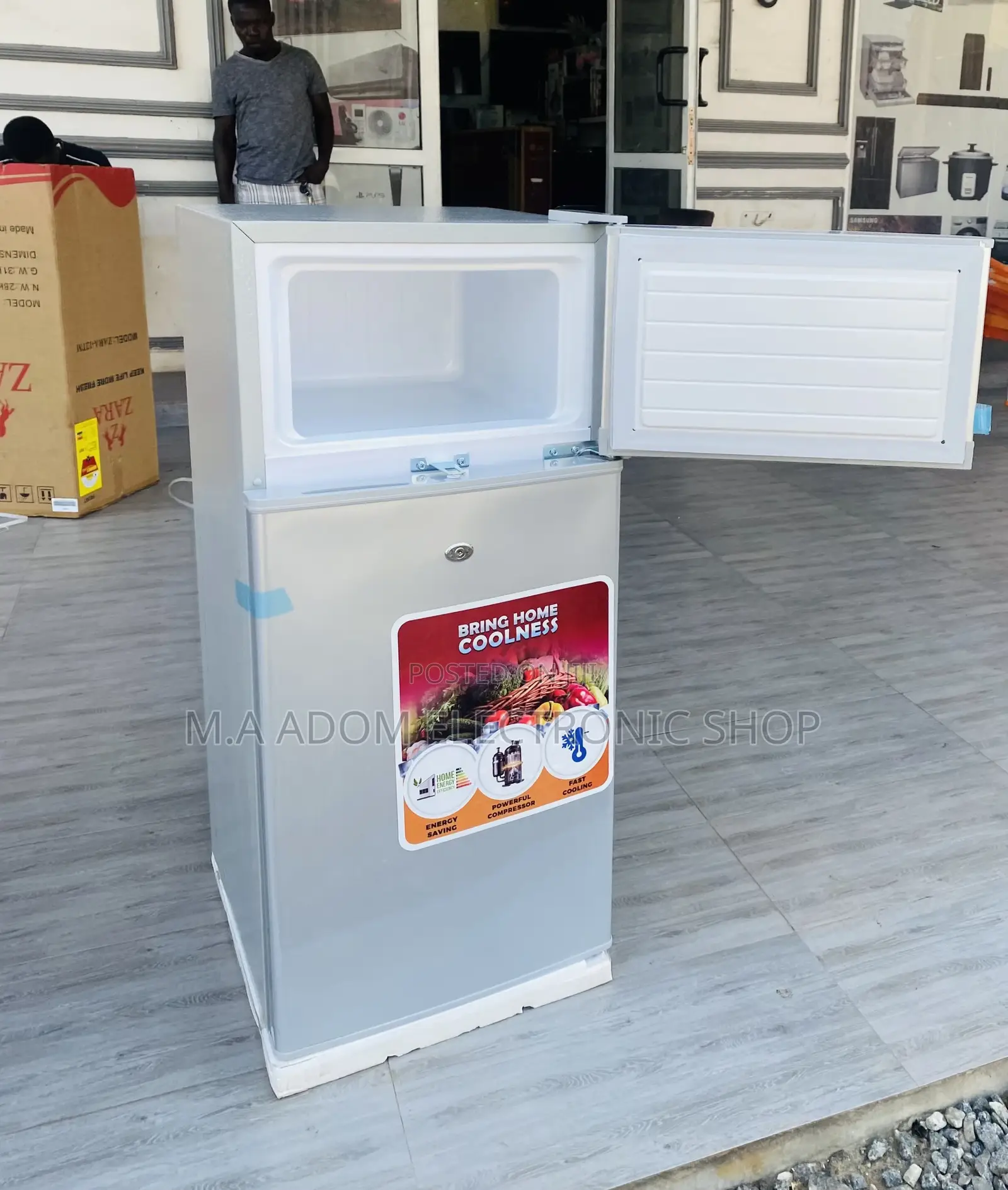 Shop Original Zara 12TM Double Door Electric Fridge.