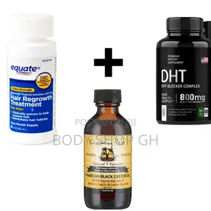 Equate Minoxidil + Castor Oil + DHT Blocker for Baldness