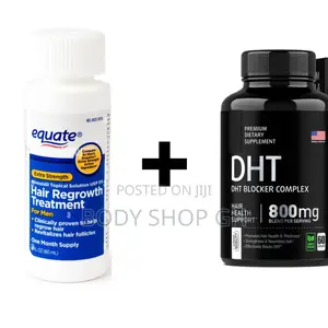 Hairline and Baldness Treatment Pack - Equate Minoxidil +Dht