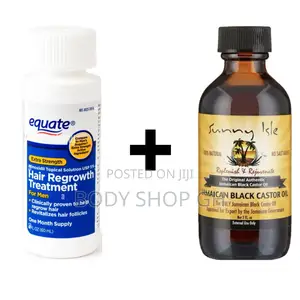 Beard Growth Combo Pack - Equate Minoxidil + Castor Oil