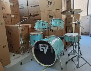 EV 5-Piece Complete Drum Set With Cymbals