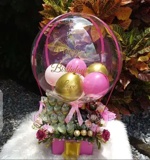 Balloon and Flower Bouquet