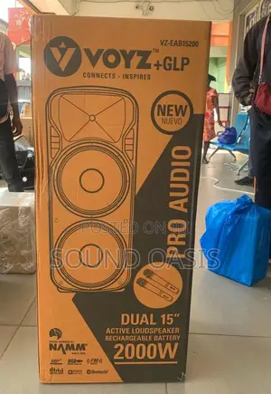 Voyz 2×15" Bluetooth Speaker System
