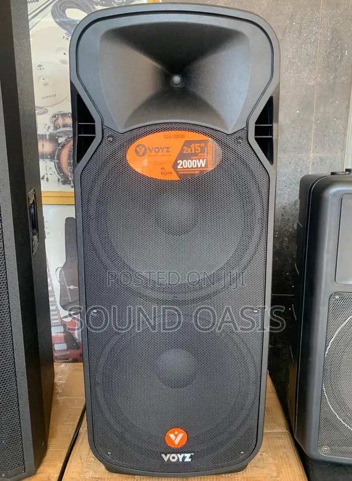 Voyz 2×15" Bluetooth Speaker System