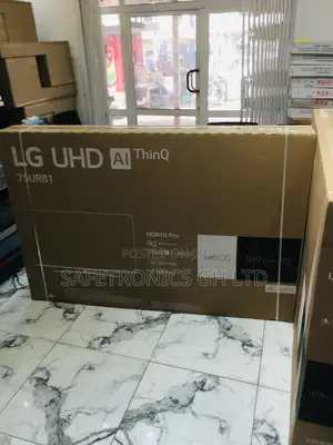 Smart LG UR81 75 Inches Glossy LED Black Electric Tv